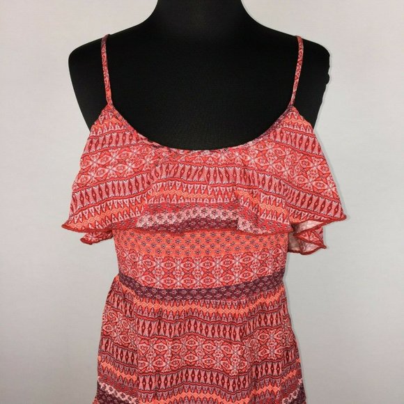 Hollister Jrs S Boho Cold Shoulder Short Dress - Picture 2 of 8